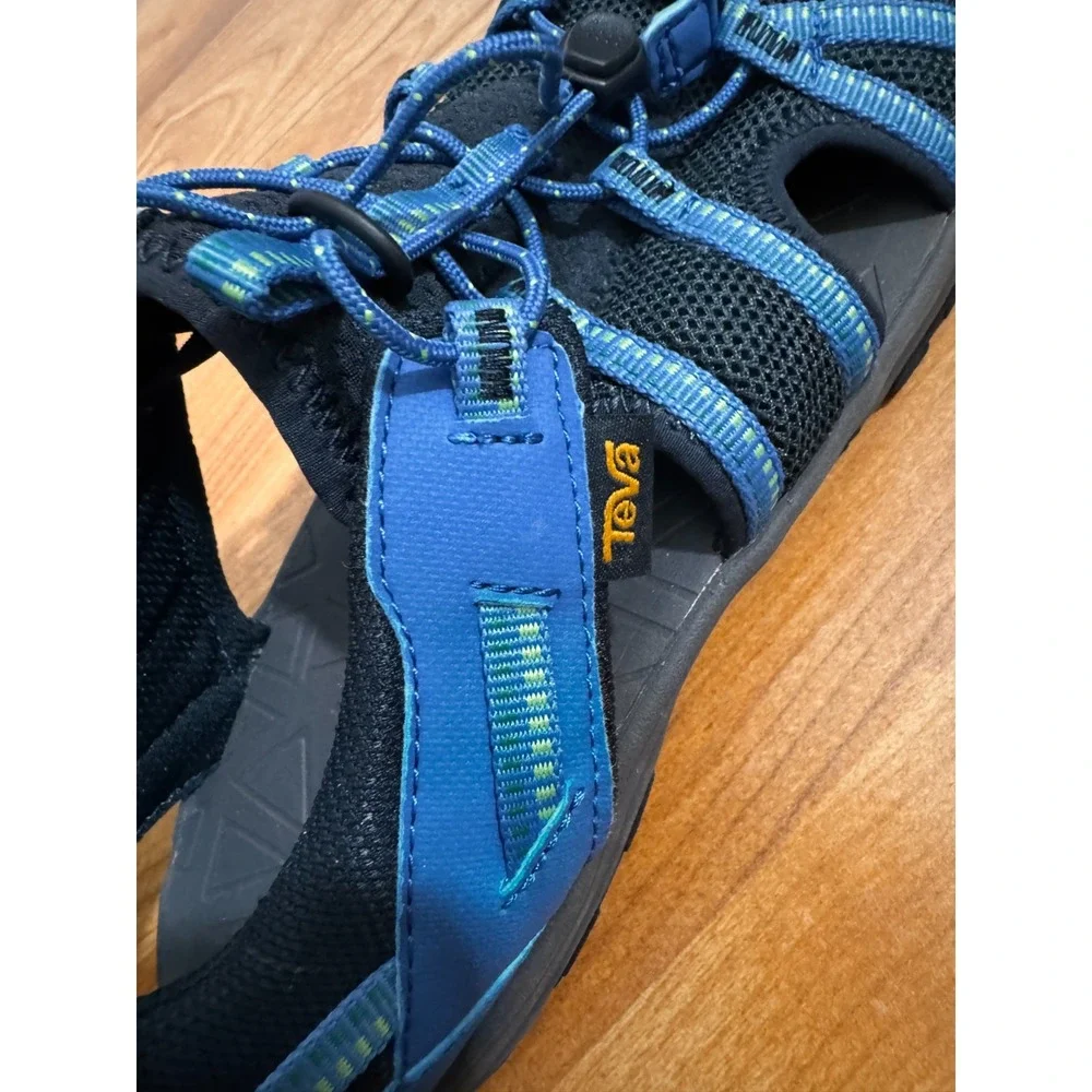 Teva Little Kids Manatee Sandal‎ Size 6 Blue Hiking Breathable Shoes Mesh Summer